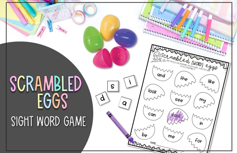 Scrambled Word Eggs- Sight Word&nbsp;Game